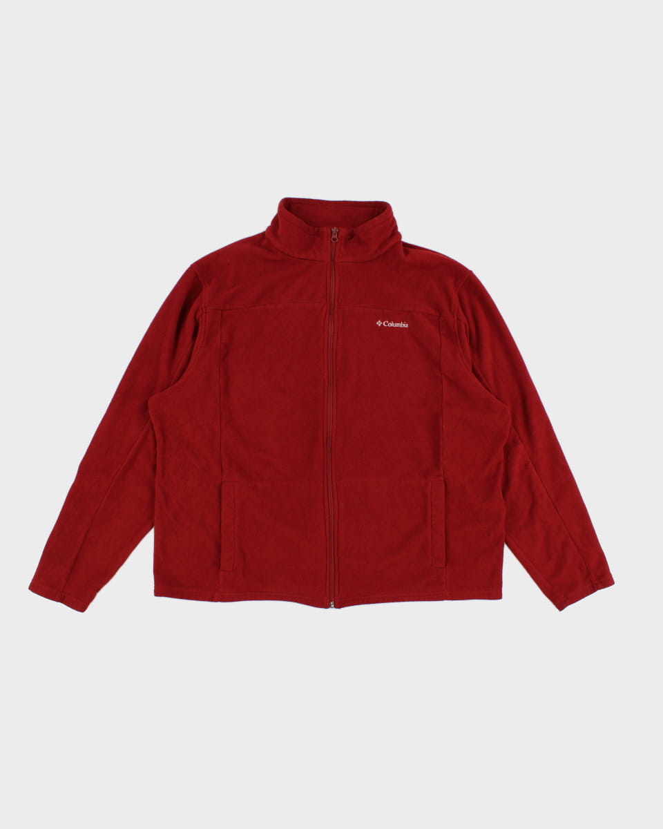 Columbia Red Zip Up Fleece - XXL