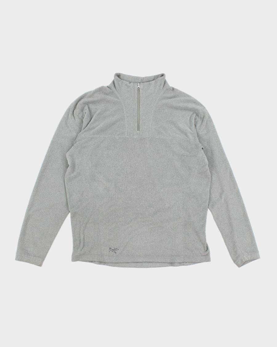 Arc'teryx Grey Polartec Quarter Zip Fleece - L