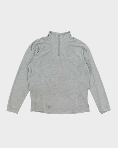 Arc'teryx Grey Polartec Quarter Zip Fleece - L