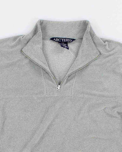 Arc'teryx Grey Polartec Quarter Zip Fleece - L
