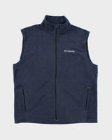 Columbia Navy Zip Up Sleeveless Fleece - L