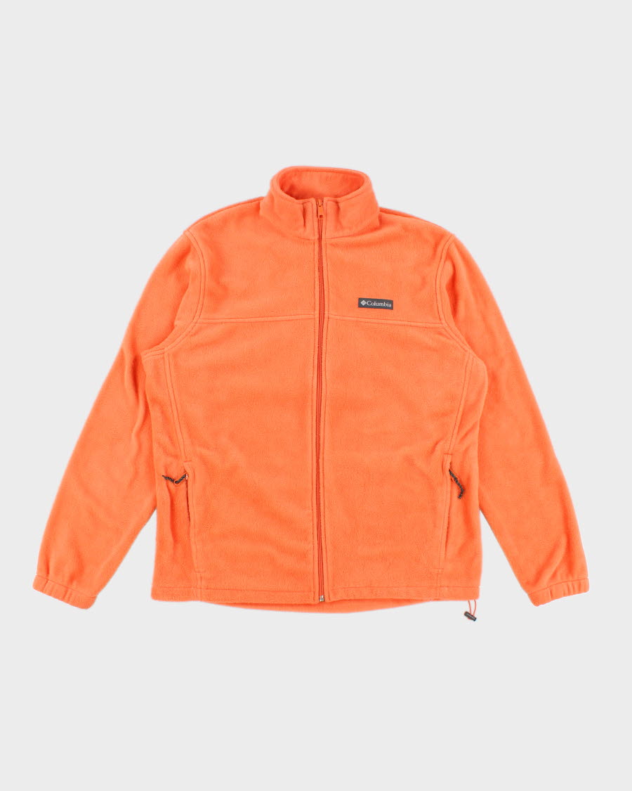 Columbia Orange Zip Up Fleece - L