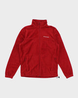 Columbia Red Zip Up Fleece - S