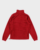 Columbia Red Zip Up Fleece - S