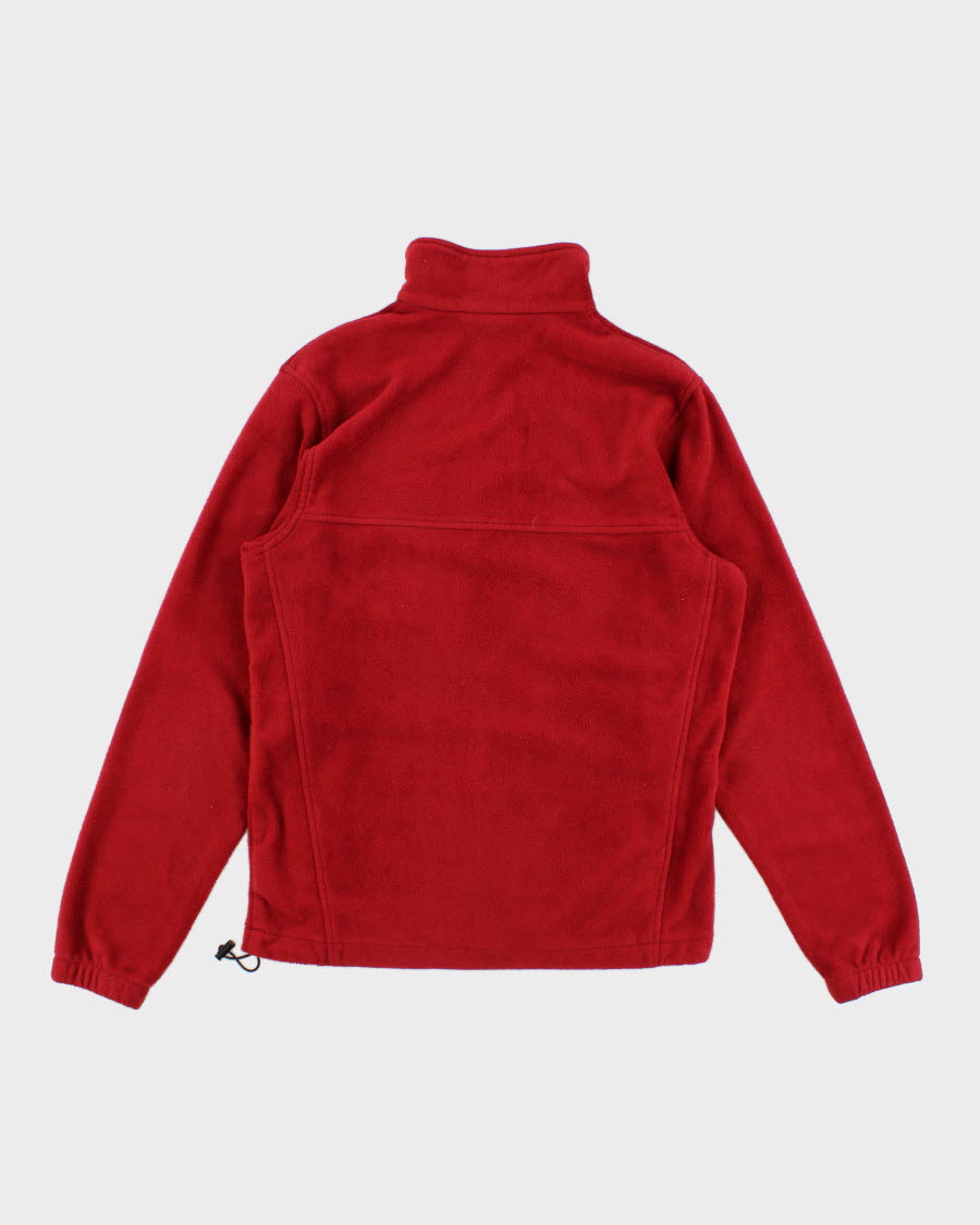 Columbia Red Zip Up Fleece - S