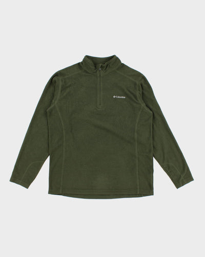 Columbia Green Quarter Zip Light Fleece - M