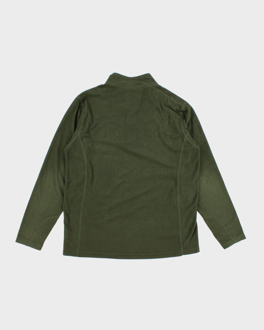 Columbia Green Quarter Zip Light Fleece - M