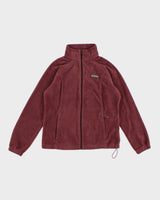Columbia Plum Zip Up Fleece - L