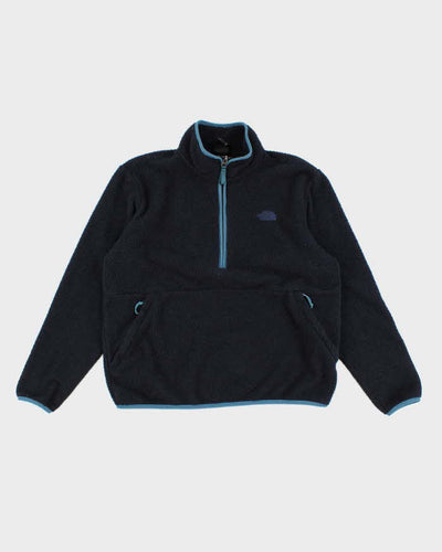 Mens Navy The North Face Zip Up Fleece - M