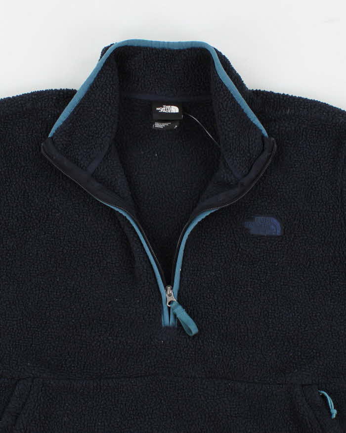 Mens Navy The North Face Zip Up Fleece - M