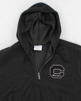 Mens Black Champion  Quarter Zip Fleece - XL