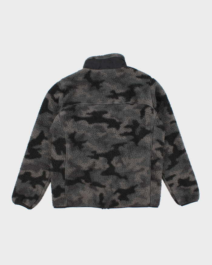 Mens Camouflage Columbia Zip Up Fleece - L