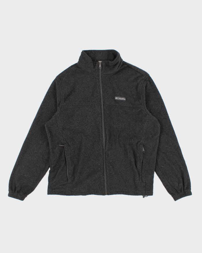 Mens Grey Columbia Zip-Up Fleeces - XL