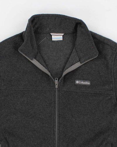 Mens Grey Columbia Zip-Up Fleeces - XL