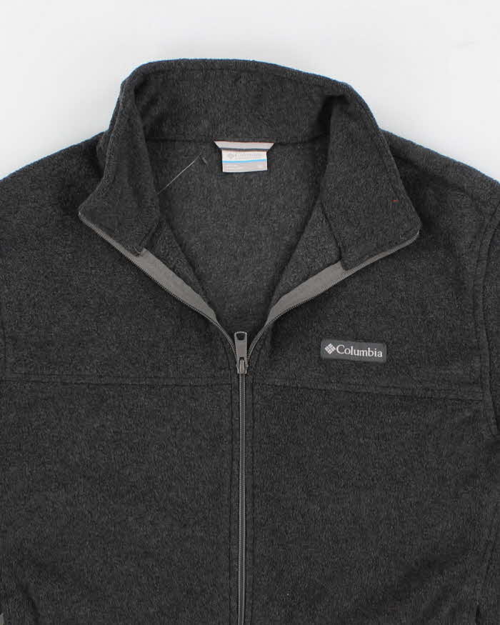 Mens Grey Columbia Zip-Up Fleeces - XL