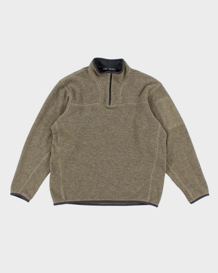 Mens Green Arc'teryx Quatre Zip Fleece - S