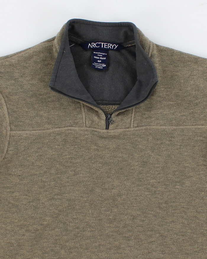 Mens Green Arc'teryx Quatre Zip Fleece - S