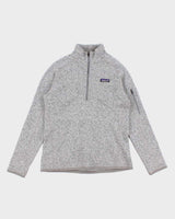 Women's Grey Patagonia Half Zip Fleece - M