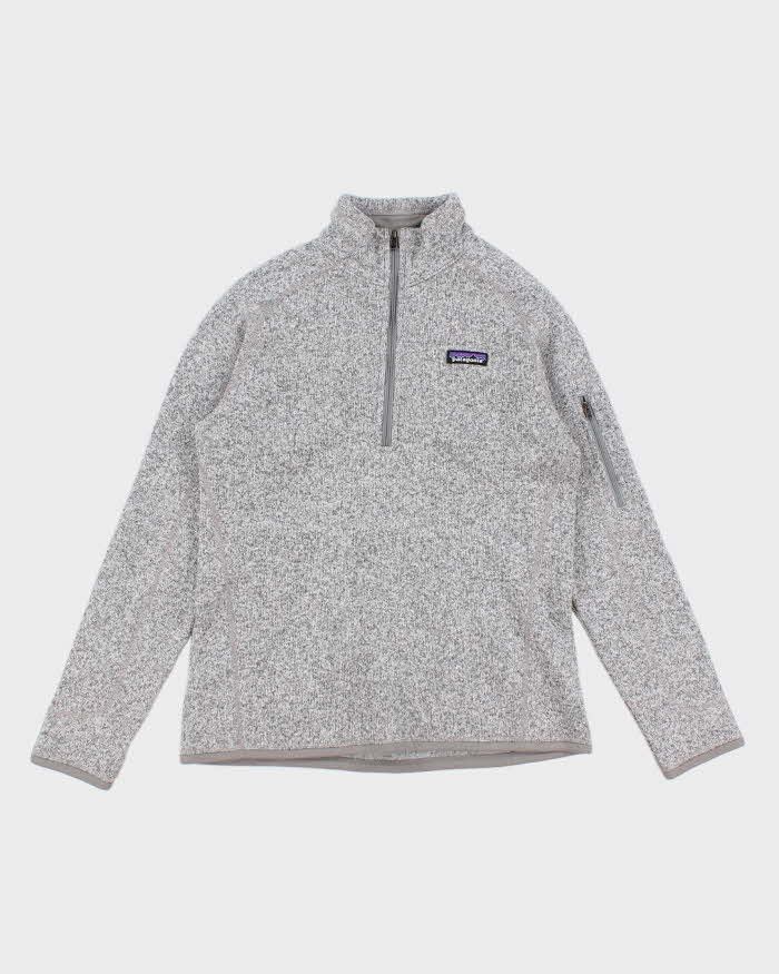 Women's Grey Patagonia Half Zip Fleece - M