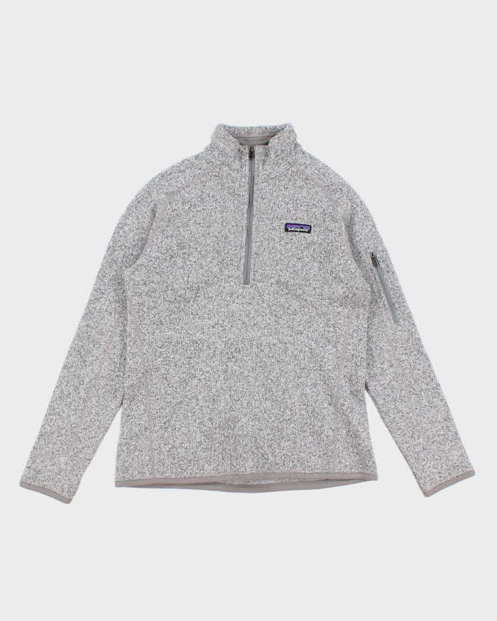 Mens Grey Patagonia Half Zip Fleece - M