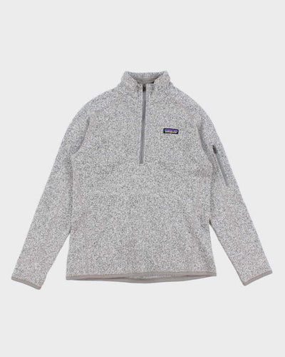 Women's Grey Patagonia Half Zip Fleece - M