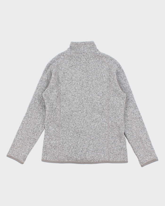 Women's Grey Patagonia Half Zip Fleece - M