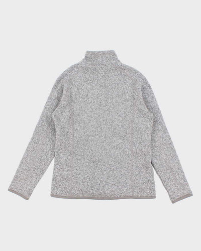 Women's Grey Patagonia Half Zip Fleece - M