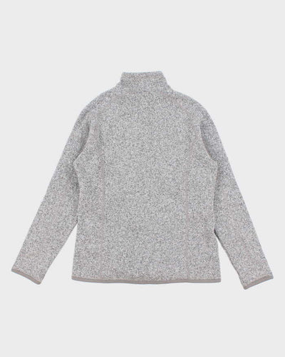 Mens Grey Patagonia Half Zip Fleece - M