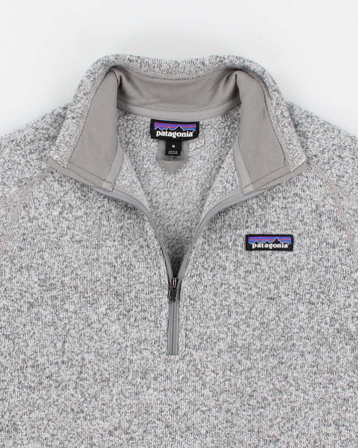 Women's Grey Patagonia Half Zip Fleece - M