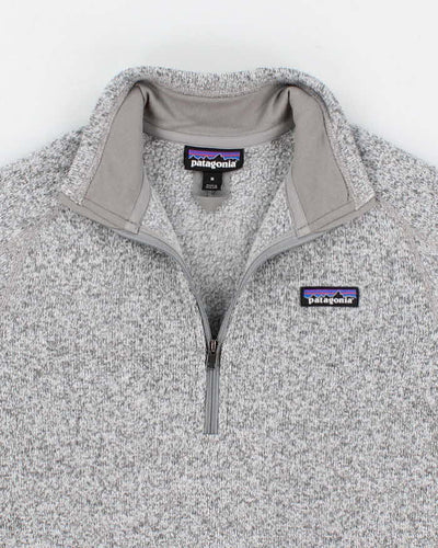 Women's Grey Patagonia Half Zip Fleece - M