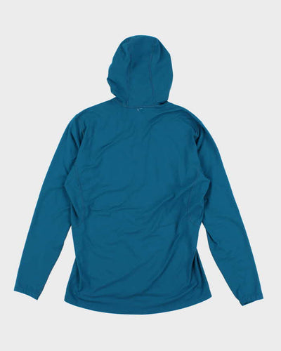 Mens Green Arc'teryx Zip Up Hooded Fleece- M