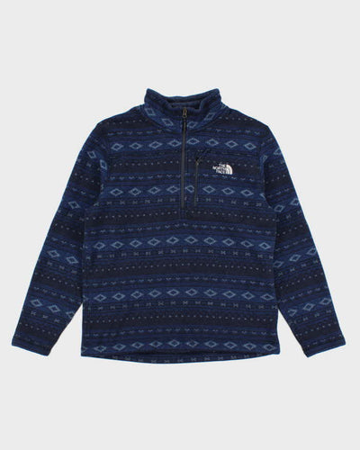 The North Face Patterned Half Zip Fleece - L