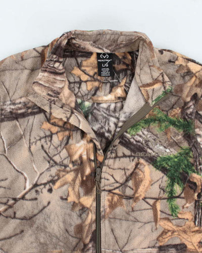 Real Tree Camouflage Fleece - L