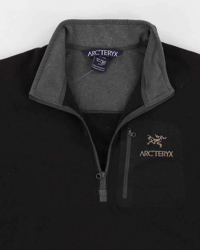 Mens Arc'teryx  Black Half Zip Fleece - XL