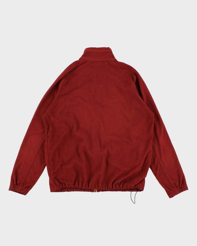 Men's Columbia Burgundy Zip Up Fleece - M