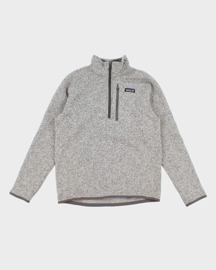 Patagonia Quarter Zip Grey Fleece - M