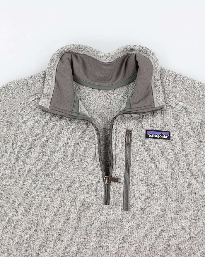 Patagonia Quarter Zip Grey Fleece - M