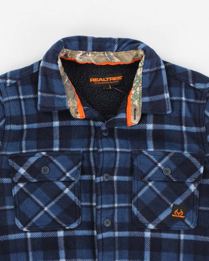 Chemise de pêche Realtree homme 3XL bleu manches longues performance Chemise de pêche Realtree homme 3XL bleu manches longues performance