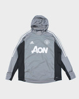 Manchester United Fleece Lined Lightweight Hooded Pullover - XL