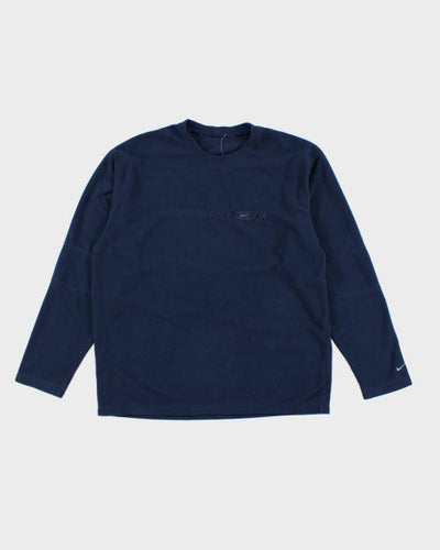 Vintage Nike Spell Out Pullover Fleece - M