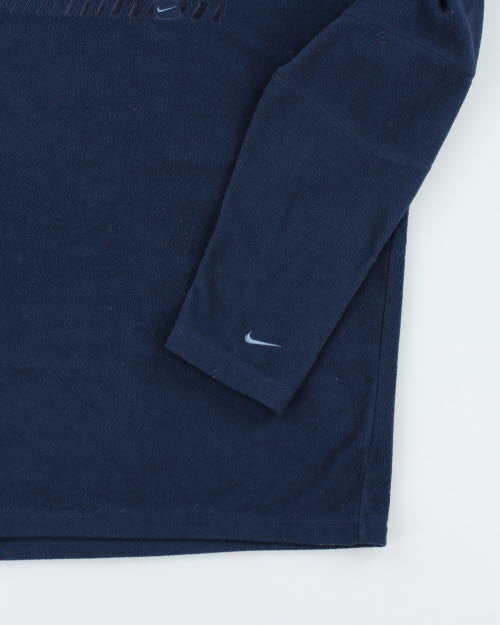 Vintage Nike Spell Out Pullover Fleece - M