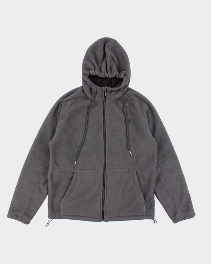 New Balance Grey Hooded Fleece - S