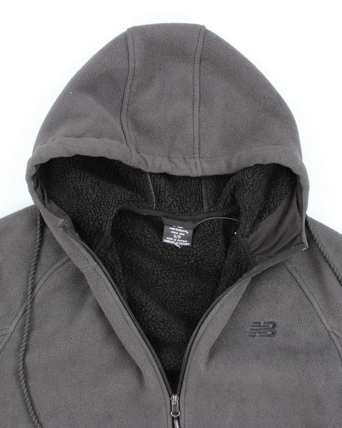 New Balance Grey Hooded Fleece - S