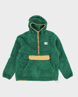 The North Face Green Quarter-zip Teddy Bear Fleece - L