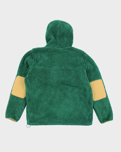 The North Face Green Quarter-zip Teddy Bear Fleece - L
