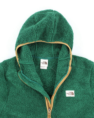 The North Face Green Quarter-zip Teddy Bear Fleece - L