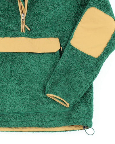 The North Face Green Quarter-zip Teddy Bear Fleece - L