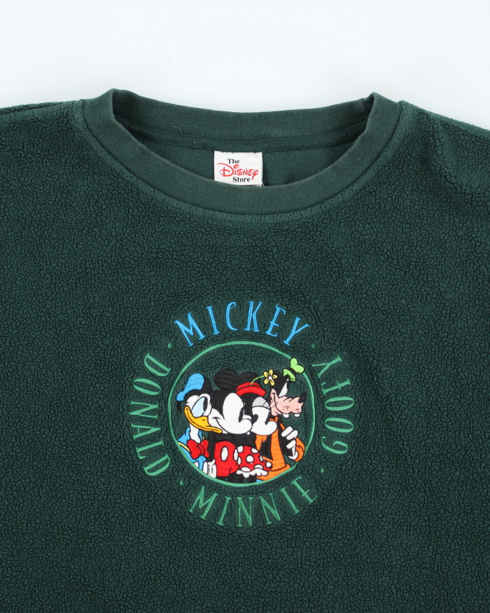 Vintage 90's Disney Embroidered Fleece Pullover - L