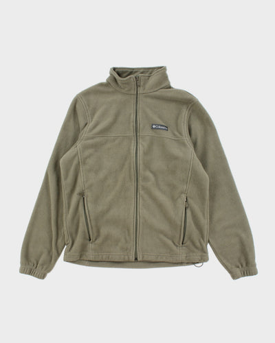 Columbia Khaki Full-zip Fleece - M