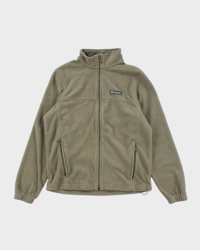 Columbia Khaki Full-zip Fleece - M